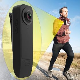1pc Portable Wearable Camera 1920x1080P Car DVR Video Security Vision Back Clip Mini Camcorders Police Cam Mini Wireless Camera; Portable Pocket