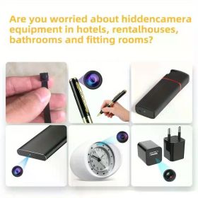 1Pcs multi-function camera detector, speaker vibration sound alarm, vibration sensor, anti-theft alarm, flashlight, pinhole camera scanning, sign